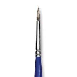 Blick Scholastic Ox Hair Brush - Round, Long Handle, Size 2 close up