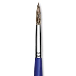 Blick Scholastic Ox Hair Brush - Round, Long Handle, Size 12 close up