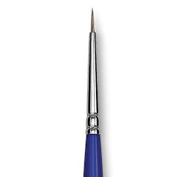 Blick Scholastic Ox Hair Brush - Round, Long Handle, Size 3/0 close up
