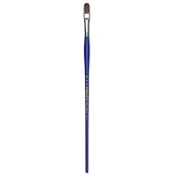 Blick Scholastic Red Sable Brush - Filbert, Long Handle, Size 12