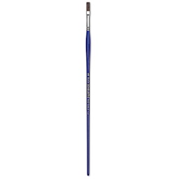 Blick Scholastic Red Sable Brush - Flat, Long Handle, Size 8