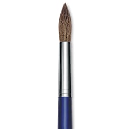 Blick Scholastic Red Sable Brush - Round, Long Handle, Size 14 close up