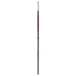 Da Vinci Kolinsky Red Sable Oil Brush - Flat, Long Handle, Size 2
