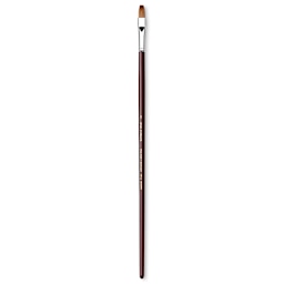 Da Vinci Kolinsky Red Sable Oil Brush - Flat, Long Handle, Size 8
