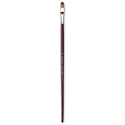 Da Vinci Kolinsky Red Sable Oil Brush - Flat, Long Handle, Size 10