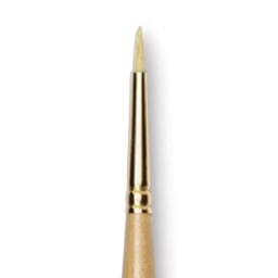 Raphaël D'Artigny Interlocked White Bristle Brush - Round, Long Handle, Size 2