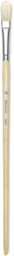 Raphaël D'Artigny Interlocked White Bristle Brush - Filbert brush shown upright