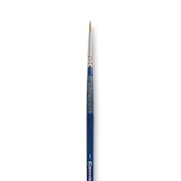 Escoda Optimo Kolinsky Sable Brush - Pointed Round, Long Handle, Size 1 close up