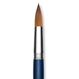Escoda Optimo Kolinsky Sable Brush - Pointed Round, Long Handle, Size 20 close up