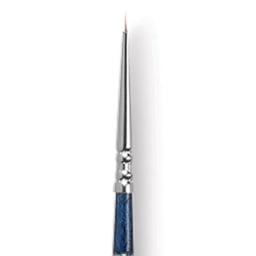 Escoda Optimo Kolinsky Sable Brush - Pointed Round, Long Handle, Size 5/0 close up