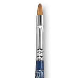 Escoda Optimo Kolinsky Sable Brush - Bright, Long Handle, Size 6 close up