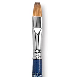 Escoda Optimo Kolinsky Sable Brush - Bright, Long Handle, Size 12 close up