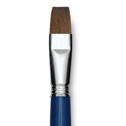 Escoda Optimo Kolinsky Sable Brush - Bright, Long Handle, Size 20 close up