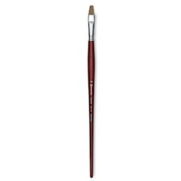 Escoda Bravo Light Ox Hair Brush - Bright, Long Handle, Size 14