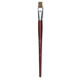 Escoda Bravo Light Ox Hair Brush - Bright, Long Handle, Size 20