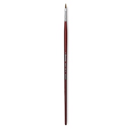 Escoda Bravo Light Ox Hair Brush - Long Filbert, Long Handle, Size 4