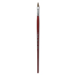 Escoda Bravo Light Ox Hair Brush - Long Filbert, Long Handle, Size 10