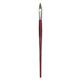 Escoda Bravo Light Ox Hair Brush - Long Filbert, Long Handle, Size 14