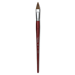 Escoda Bravo Light Ox Hair Brush - Long Filbert, Long Handle, Size 20