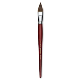 Escoda Bravo Light Ox Hair Brush - Long Filbert, Long Handle, Size 24