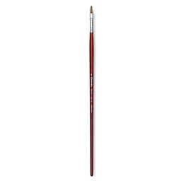 Escoda Bravo Light Ox Hair Brush - Flat, Long Handle, Size 6