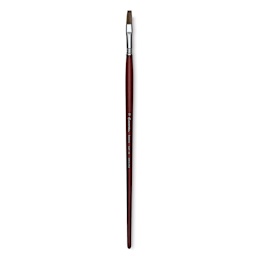 Escoda Bravo Light Ox Hair Brush - Flat, Long Handle, Size 10