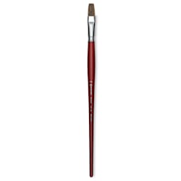 Escoda Bravo Light Ox Hair Brush - Flat, Long Handle, Size 16