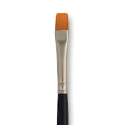Dynasty Finest Golden Synthetic Brush - Flat Wash, Refill Brush, 1/4", close up