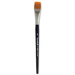Dynasty Finest Golden Synthetic Brush - Flat Wash, Refill Brush, 3/4"