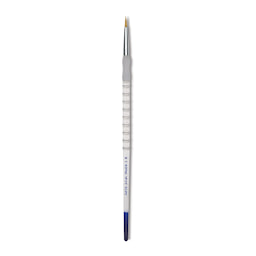 Royal & Langnickel Soft Grip Golden Taklon Brush - Round, Long Handle, Size 2