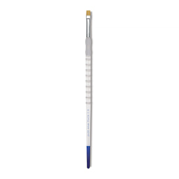 Royal & Langnickel Soft Grip Golden Taklon Brush - Wash, Long Handle, Size 2