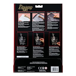 Royal & Langnickel Engraving Art Blank Board - Copper Foil, 8" x 10", Pkg of 6 back of packaging