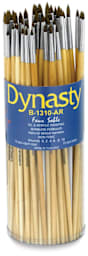 Dynasty Synthetic Sable Brush Canisters - Front of canister of 72 Long Handle Round brushes