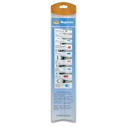 Royal Langnickel Majestic Brushes - Detail, Set of 11, back of the packaging