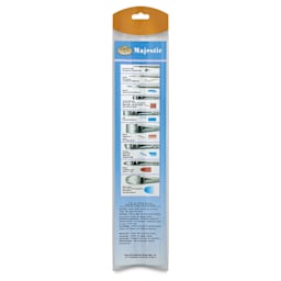 Royal Langnickel Majestic Brushes - Deluxe Watercolor, Set of 5, back of the packaging