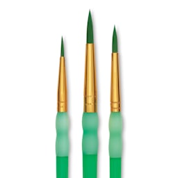 Royal & Langnickel Big Kid's Choice Lil' Grippers Synthetic Brushes - Round, Set of 3