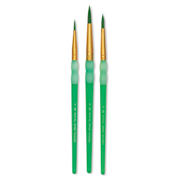 Royal & Langnickel Big Kid's Choice Lil' Grippers Synthetic Brushes - Round, Set of 3