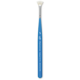Princeton Select Off-White Synthetic Brush - Fan, Mini Handle, Size 20/0