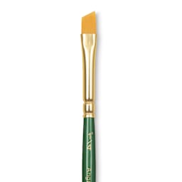 Princeton Good Synthetic Golden Taklon Brush - Angle Shader, Short Handle, Size 1/4"