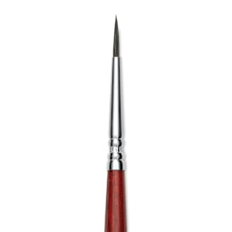 Escoda Aquario Squirrel Hair Brush - Round, Short Handle, Size 1, close-up