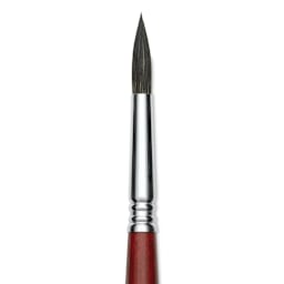 Escoda Aquario Squirrel Hair Brush - Round, Short Handle, Size 10, close-up