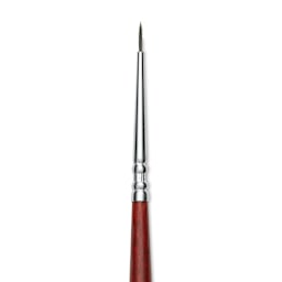 Escoda Aquario Squirrel Hair Brush - Round, Short Handle, Size 3/0, close-up