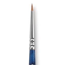 Escoda Optimo Kolinsky Sable Brush - Detailer Round, Short Handle, Size 1 close up