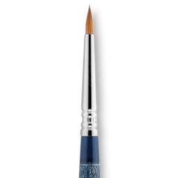 Escoda Optimo Kolinsky Sable Brush - Detailer Round, Short Handle, Size 4 close up