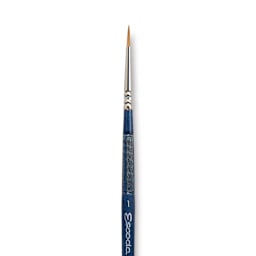 Escoda Optimo Kolinsky Sable Brush - Pointed Round, Short Handle, Size 1