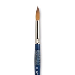 Escoda Optimo Kolinsky Sable Brush - Pointed Round, Short Handle, Size 12