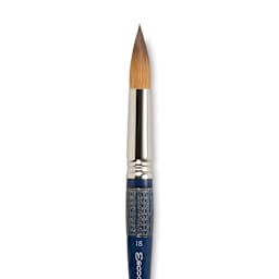Escoda Optimo Kolinsky Sable Brush - Pointed Round, Short Handle, Size 18