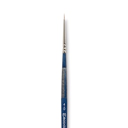 Escoda Optimo Kolinsky Sable Brush - Pointed Round, Short Handle, Size 4/0