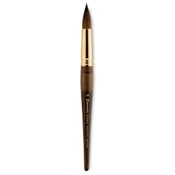 Escoda Reserva Kolinsky-Tajmyr Sable Brush - Pointed Round, Short Handle, Size 20 (full length)