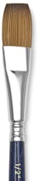 Escoda Optimo Kolinsky Sable Watercolor Brushes - Closeup of Bright Brush
